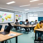 Home 20 간학문적 연구의 교육적 가치 - A vibrant collaborative workspace where engineers, artists, and social scientists brainstorm togethe...