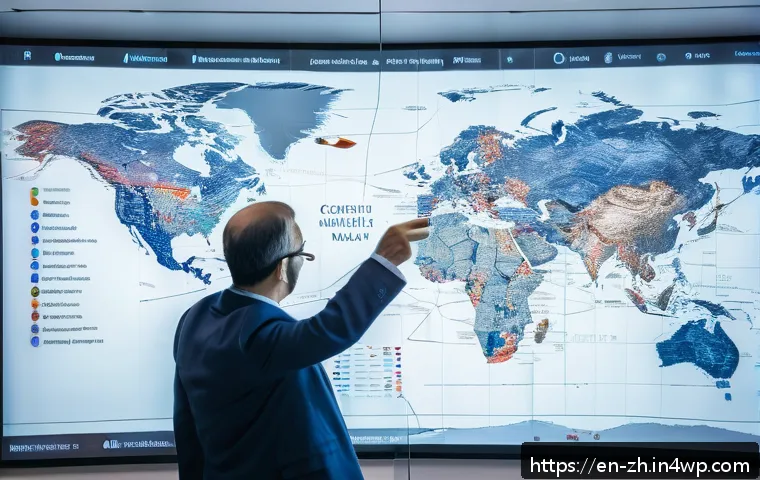간학문적 연구의 지식 기반 구축 - A vibrant, modern interdisciplinary research team gathered around a large digital knowledge map disp...